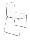 Catifa 46 Sledge, Chrome, Bicoloured, Back anthracite, seat white, Without armrests