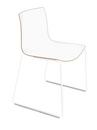 Catifa 46 Sledge, White, Bicoloured, Back sand, seat white, Without armrests