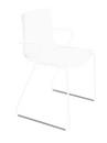 Catifa 46 Sledge, White, Unicoloured, White, With armrests