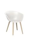 Duna 02 Wood, Seat white + base natural oak