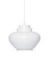 Pendant Lamp A333 Turnip, White, white painted steel ring