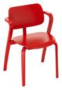 Aslak Chair, varnished red