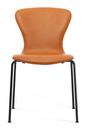 PLAYchair Tube, Without armrests, Leather cognac