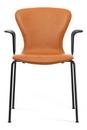 PLAYchair Tube, With armrests, Leather cognac