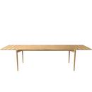 PURE Dining Table, 190 x 85 cm, White oiled oak, With 2 extension panels in the same colour (L 190-290 cm)