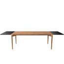 PURE Dining Table, 190 x 85 cm, Oiled oak, With 2 black MDF extension boards (L 190-290 cm)