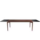 PURE Dining Table, 190 x 85 cm, Oiled walnut, With 2 black MDF extension boards (L 190-290 cm)