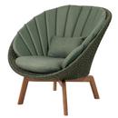 Peacock Lounge Chair, Medium flat soft Rope - Dark green, Link - Dark green
