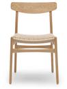 CH23 Dining Chair, Oiled oak, Nature mesh