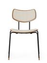 VLA26 Vega Chair, Lacquered oak / fabric creme