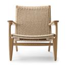 CH25 Lounge Chair, Soaped oak, Natural