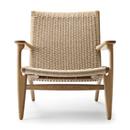 CH25 Lounge Chair, White oiled oak, Natural