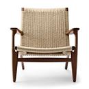 CH25 Lounge Chair, Lacquered walnut, Natural