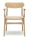 CH26 Dining Chair, White oiled oak, Natural