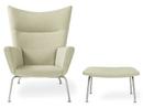 CH445 Wing Chair, Henge, With footstool
