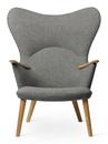 CH78 Mama Bear Chair, Fiord grey  (151), Oiled oak, Wothout neck pillow