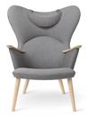 CH78 Mama Bear Chair, Passion - dark grey, Soaped oak, With neck pillow