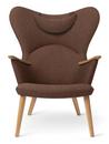 CH78 Mama Bear Chair, Passion - earth, Oiled oak, With neck pillow
