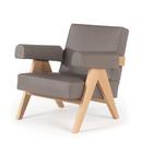 Capitol Complex Armchair, Natural oak / moss leather (13Z364)