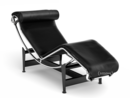 4 Chaise longue à reglage continu, Chrome-plated, Graphite black