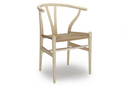 CH24 Wishbone Chair, Soaped ash, Nature mesh