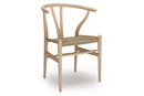 CH24 Wishbone Chair, Soaped beech, Nature mesh