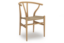 CH24 Wishbone Chair, Oiled beech, Nature mesh