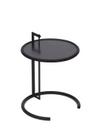 Adjustable Table E 1027 Black Version, Black metal top