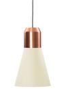 Bell Light, Copper, White fabric, H 35 x ø 32 cm