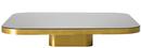 Bow Coffee Table, Brass natural, H 19 x W 100 x D 100