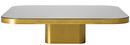 Bow Coffee Table, Brass natural, H 25 x W 100 x D 100
