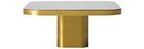 Bow Coffee Table, Brass natural, H 31 x W 70 x D 70