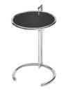 Adjustable Table E 1027, Black metal top