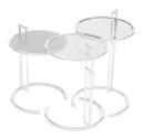 Adjustable Table E 1027 Replacement Glass, Crystal glass clear
