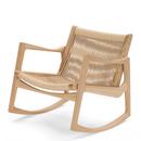 Euvira Rocking Chair, Oak, Hemp coloured