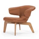 Munich Lounge Chair, Classic Leather cognac, Walnut