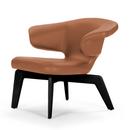 Munich Lounge Chair, Classic Leather cognac, black stained