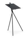 Notos Standing desk, Black stained ash / black RAL 9006