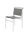 Roquebrune Chair, Grey, Chrome-plated
