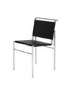 Roquebrune Chair, Black, Chrome-plated