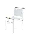 Roquebrune Chair, White, Chrome-plated