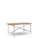 Eiermann 2 Dining Table, 5-layer fir/spruce, weather-resistant, glued, oiled, 160 x 83 cm, Stainless steel