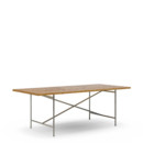 Eiermann 2 Dining Table, 5-layer fir/spruce, weather-resistant, glued, oiled, 200 x 90 cm, Stainless steel
