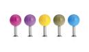 Dots Wall Hooks Set of 5, Colour mix 