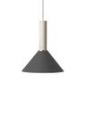 Collect Lighting, High, Light grey, Cone, Black