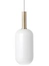 Collect Lighting, High, Brass, Opal Tall, White