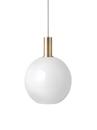 Collect Lighting, Low, Brass, Opal Sphere, White