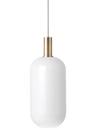 Collect Lighting, Low, Brass, Opal Tall, White