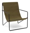 Desert Lounge Chair, Black/Olive