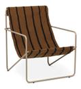 Desert Lounge Chair, Cashmere / stripes